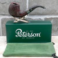 Peterson Sherlock Holmes Professor Sandblasted Silver Mounted P Lip Pipe (PE2413)