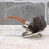 Peterson Derry Rustic 304 Nickel Mounted 9mm Filter Fishtail Pipe (PE2439)