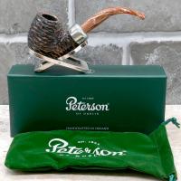 Peterson Derry Rustic 304 Nickel Mounted 9mm Filter Fishtail Pipe (PE2439)