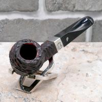 Peterson Sherlock Holmes Baker Street Rustic Silver Mounted P Lip Pipe (PE2492)