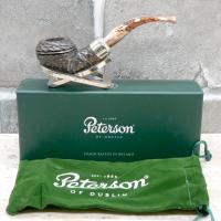 Peterson Derry Rustic 999 Nickle Mounted 9mm Filter Fishtail Pipe (PE2508)