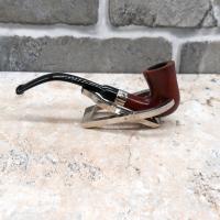 Peterson Calabash Smooth Nickel Mounted Fishtail Pipe (PE2572)