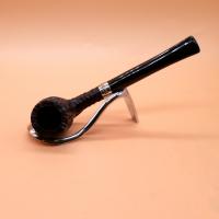 Peterson Junior Straight Billiard Rusticated Nickel Mounted Fishtail Pipe (PE2620)