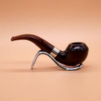 Peterson Irish Made Army 999 Nickel Mounted Fishtail Pipe (PE2639)
