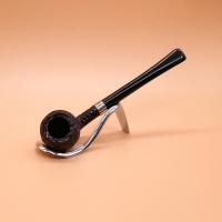 Peterson Junior Acorn Rusticated Nickel Mounted Fishtail Pipe (PE2651)