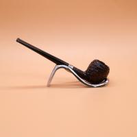 Peterson Junior Acorn Rusticated Nickel Mounted Fishtail Pipe (PE2651)