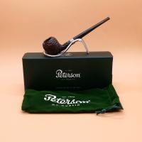Peterson Junior Acorn Rusticated Nickel Mounted Fishtail Pipe (PE2651)