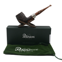 Peterson Derry Rustic 06 Nickel Mounted 9mm Filter Fishtail Pipe (PE2671)