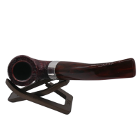 Peterson Irish Harp 338 Sandblasted Silver Mounted Fishtail Pipe (PE2689)