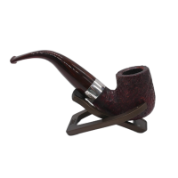 Peterson Irish Harp 338 Sandblasted Silver Mounted Fishtail Pipe (PE2689)