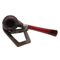 Peterson Irish Harp 411 Rustic Silver Mounted Fishtail Pipe (PE2693)