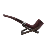 Peterson Irish Harp 124 Sandblast Silver Mounted Fishtail Pipe (PE2706)