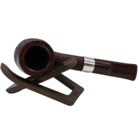 Peterson Irish Harp 53 Sandblast Silver Mounted Fishtail Pipe (PE2709)