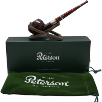 Peterson Irish Harp 411 Smooth Silver Mounted Fishtail Pipe (PE2715)