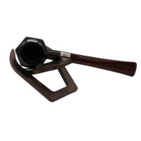 Peterson Irish Harp 3085 Smooth Silver Mounted Fishtail Pipe (PE2716)