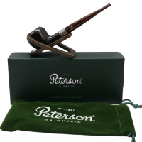 Peterson Irish Harp 3085 Smooth Silver Mounted Fishtail Pipe (PE2716)