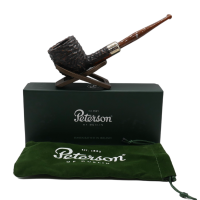 Peterson Derry Rustic 605 Nickel Mounted Fishtail Pipe (PE2767)
