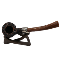 Peterson Derry Rustic 127 Nickel Mounted Fishtail Pipe (PE2778)
