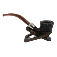 Peterson Derry Rustic 127 Nickel Mounted Fishtail Pipe (PE2778)