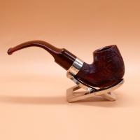 Peterson Irish Harp X220 Rustic Silver Mounted Fishtail Pipe (PE2798)