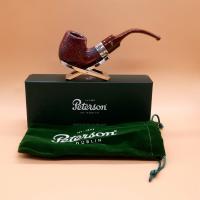 Peterson Irish Harp X220 Rustic Silver Mounted Fishtail Pipe (PE2798)