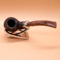 Peterson Derry Rustic 03 Nickel Mounted 9mm Filter Fishtail Pipe (PE2805)