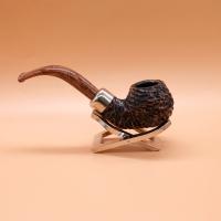 Peterson Derry Rustic 03 Nickel Mounted 9mm Filter Fishtail Pipe (PE2805)