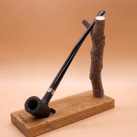 Peterson Churchwarden Sandblasted Tankard Nickel Mounted Fishtail Pipe (PE2842)