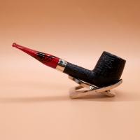 Peterson Dracula 106 Sandblasted Ebony Nickel Mounted Fishtail Pipe (PE2853)