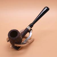 Peterson Billiard Rustic Nickel Mounted Fishtail Pipe (PE2863)