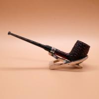 Peterson Billiard Rustic Nickel Mounted Fishtail Pipe (PE2863)