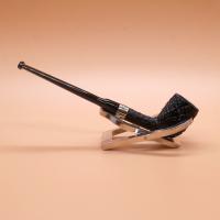 Peterson Belgique Sandblasted Nickel Mounted Fishtail Pipe (PE2865)