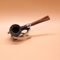Peterson Derry Rustic 608 Nickel Mounted 9mm Fishtail Pipe (PE2893)