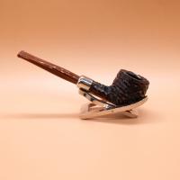 Peterson Derry Rustic 608 Nickel Mounted 9mm Fishtail Pipe (PE2893)