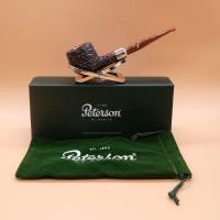 Peterson Derry Rustic 608 Nickel Mounted 9mm Fishtail Pipe (PE2893)