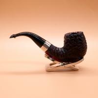 Peterson Sherlock Holmes Professor Rustic Silver Mounted P Lip Pipe (PE2902)