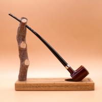 Peterson Churchwarden Smooth Tankard Nickel Mounted Fishtail Pipe (PE2905)