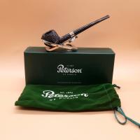 Peterson Junior Prince Rusticated Nickel Mounted Fishtail Pipe (PE2911)