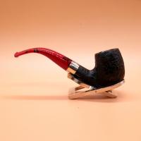Peterson Dracula 69 Sandblasted Ebony Nickel Mounted Fishtail Pipe (PE2920)