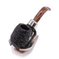 Peterson Derry Rustic 304 Nickel Mounted 9mm Filter Fishtail Pipe (PE2962)