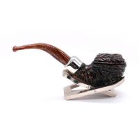 Peterson Derry Rustic 999 Nickle Mounted 9mm Filter Fishtail Pipe (PE2963)