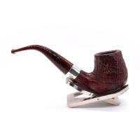 Peterson Irish Harp 68 Sandblasted Silver Mounted 9mm Filter Fishtail Pipe (PE2966)