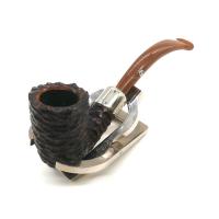 Peterson Derry Rustic 128 Nickel Mounted Fishtail Pipe (PE2976)