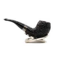 Peterson Sherlock Holmes Deerstalker Rustic Silver Mounted 9mm P Lip Pipe (PE2992)