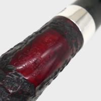 Peterson Sherlock Holmes Professor Rustic Silver Mounted P Lip Pipe (PE3039)