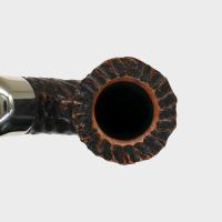 Peterson Derry Rustic 05 Nickel Mounted 9mm Filter Fishtail Pipe (PE3043)
