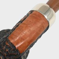 Peterson Derry Rustic 05 Nickel Mounted 9mm Filter Fishtail Pipe (PE3043)