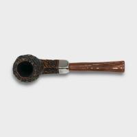 Peterson Derry Rustic 150 Nickel Mounted 9mm Filter Fishtail Pipe (PE3044)