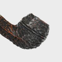 Peterson Derry Rustic 150 Nickel Mounted 9mm Filter Fishtail Pipe (PE3044)