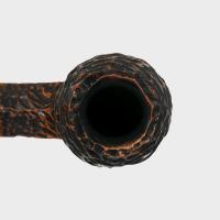 Peterson Derry Rustic 150 Nickel Mounted 9mm Filter Fishtail Pipe (PE3044)